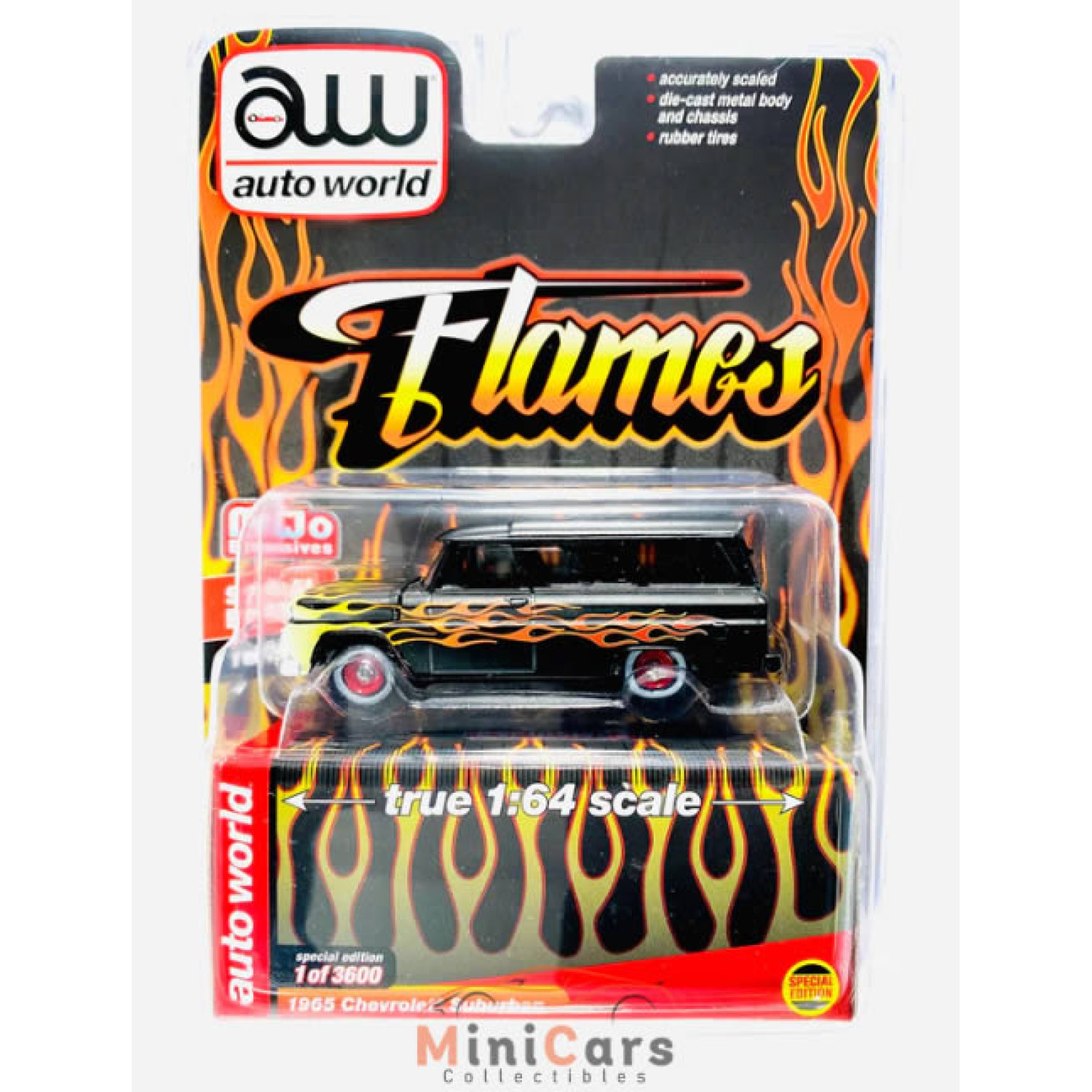 1965 Chevrolet Suburban Black Flames