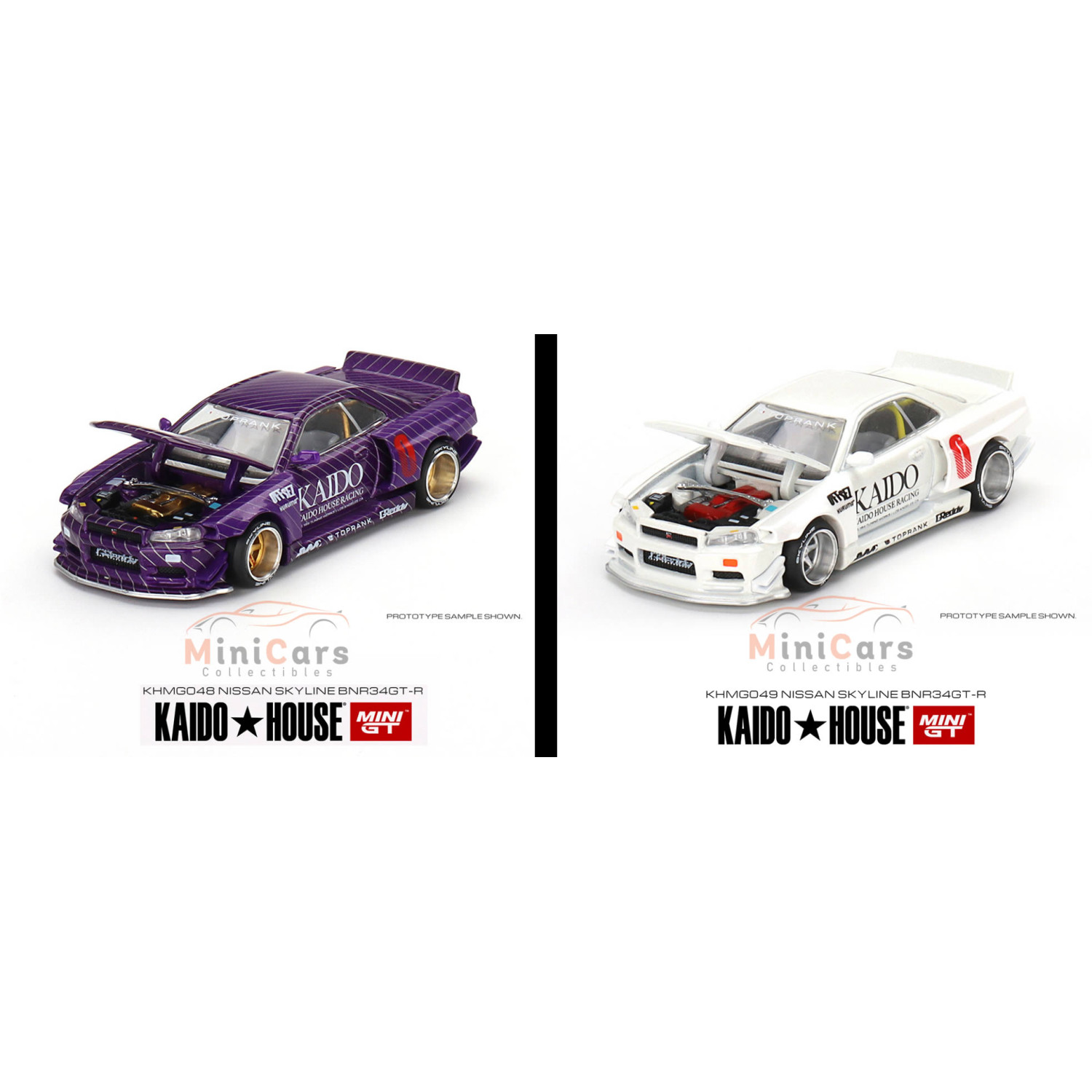 COMBO Nissan Skyline GT-R (R34) Purple e White